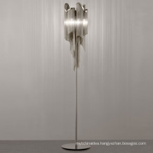 China factory new design luxury nordic modern decor aluminum standing led floor lamp
